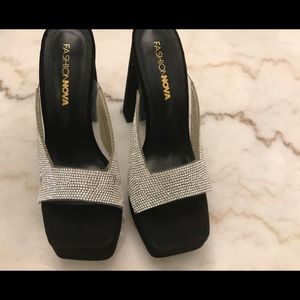 Fashion Nova Sparkle Mules